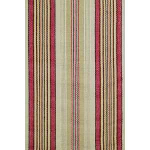  Dash and Albert Rouge Ticking 9 x 12 Area Rug