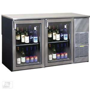    R1 XSH(RR) 60 Glass Door Two Zone Back Bar Cooler