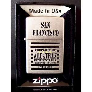  Zippo Lighter Property of Alcatraz Penitentiary San 