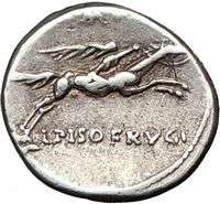 Roman Republic Circus Maximus Games Apollo & Horse 90BC Ancient Silver 