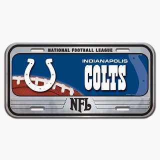  Indianapolis Colts Domed Metal License Plate *SALE 