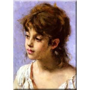  Portrait of a Peasant Girl 21x30 Streched Canvas Art by 