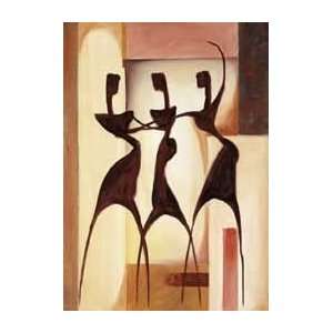   Ladies I   Artist Alfred Gockel  Poster Size 27 X 19