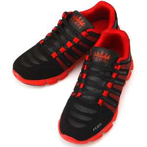   PERSI Black Red Womens Limited Running Training Sneakers Shoes  