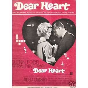  Sheet Music Dear Heart Henry Mancini 24 