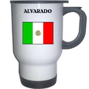  Mexico   ALVARADO White Stainless Steel Mug Everything 