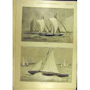   1894 Gareth Yacht Race Sailing Regatta Social History