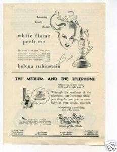Helena Rubinstein perfume 1940s Original Vintage Ad  