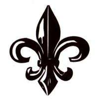 Large FLEUR DE LIS Unmounted rubber stamp #15  