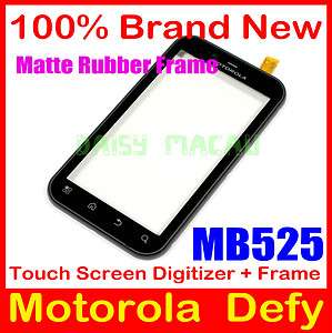  MB525 Touch Screen Glass Digitizer + Rubber Frame Replacement  
