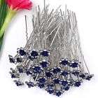 5PC AB CLEAR CRYSTAL SHELL PARTY WEDDING HAIR PIN NEW items in Foxy 