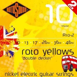  Rotosound Roto Yellows Double Deckers 2 Pack Musical Instruments