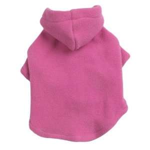   Polyester Basic Fleece 16 Inch Dog Hoodie, Medium, Pink