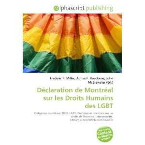  Déclaration de Montréal sur les Droits Humains des LGBT 