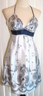 TEEZE ME $60 Silver Juniors Prom Day Party Dress 3 NWT  