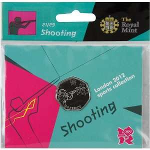  The Royal Mint London 2012 Sports Collection Shooting 50p 