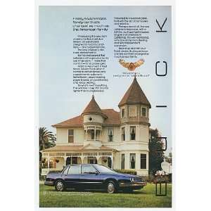   Buick LeSabre Sedan Victorian House Print Ad (9748)