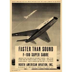   Aviation Inc Korea Sabre Jet   Original Print Ad