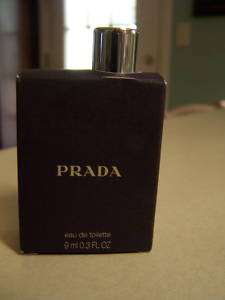 Prada Eau de Toilette For Men .3 fl. oz/9 ml NIB  