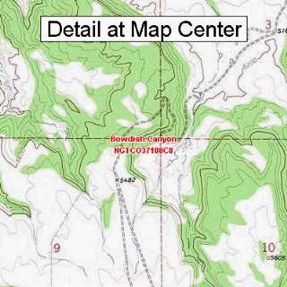  USGS Topographic Quadrangle Map   Bowdish Canyon, Colorado 