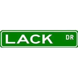  LACK Street Sign ~ Family Lastname Sign ~ Gameroom 