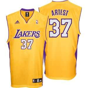  Ron Artest Gold adidas NBA Replica Los Angeles Lakers 