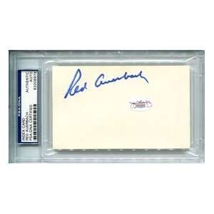  Red Auerbach Autographed 3x5 Card
