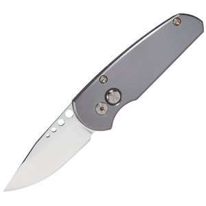  Runt 2, Grey Handle, Polished Blade, Plain, Limited 