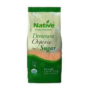Native Organic Demerara Cane Sugar 2.21 LB (Pack of 12)  