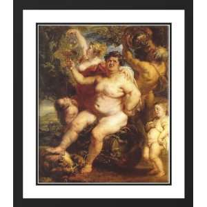   Peter Paul 20x23 Framed and Double Matted Bacchus