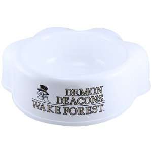  Wake Forest Demon Deacons White Wake Forest Dog Bowl 