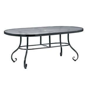   16662 Ramsgate Oval Dining Table with Obscure Glass