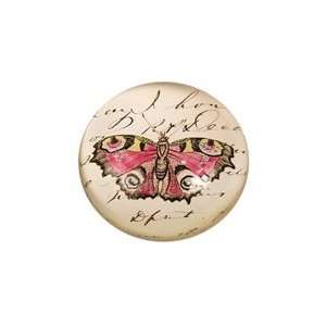  John Derian pink butterfly dome paperweight Sports 