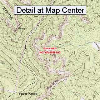  USGS Topographic Quadrangle Map   Beckwith, West Virginia 