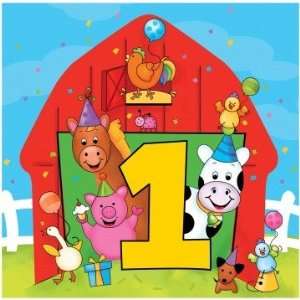  Barnyard Bash 1st Bday Luncheon Napkins Package of 16 