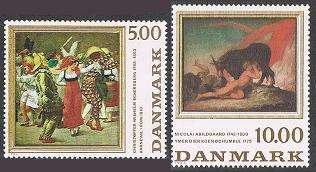 Denmark 767 768,MNH. Paintings 1984.Nordic mythology.  