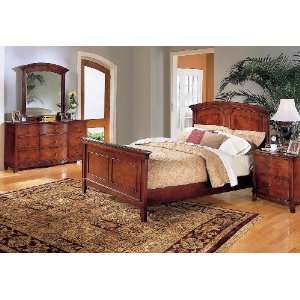  Avalon Queen Bed w/ Wood Rails By Homelegance Furniture 