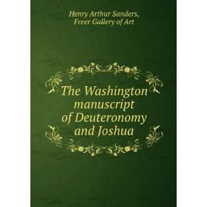   Manuscript of Deuteronomy and Joshua Henry Arthur Sanders Books