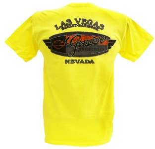 Harley Davidson Las Vegas Dealer Tee T Shirt YELLOW XL #RKS  