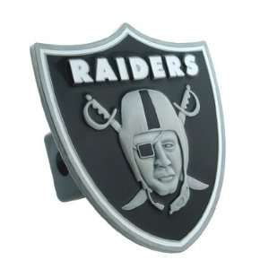  Oakland Raiders Premium Pewter Logo Trailer Hitch Cover 