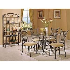  Acme Furniture Glass Top Dining Table 6 piece 07770 set 