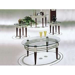  Acme Furniture Glass Top Coffee End Table 4 piece 08137 