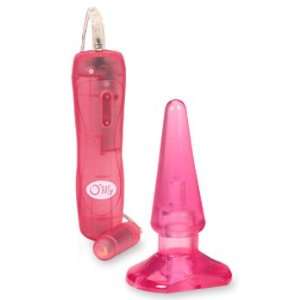  Olivia Tush Toy, Pink Silicone With 10 Speed Mini Bullet 