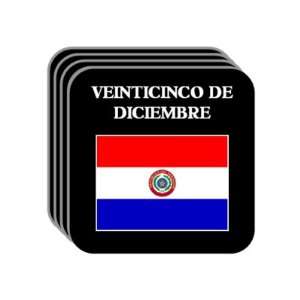 Paraguay   VEINTICINCO DE DICIEMBRE Set of 4 Mini Mousepad Coasters