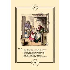   Alphabet Untie Your Bonnet 12x18 Giclee on canvas