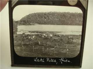 1900s Lantern Slide Lake Villa Rica Chile South America  