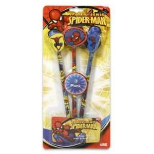  Pencil 3 Pack with Topper Spiderman Case Pack 48 Office 