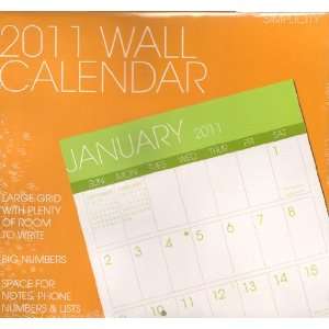  2011 Simplicity Colors Wall Calendar