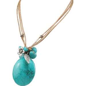   Silver Turquoise & Chalcedony Necklace   Gems Couture Jewelry