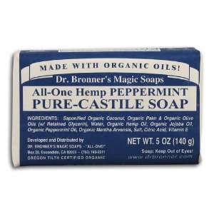 Dr Bronner Hemp Peppermint Pure Castile Soap Or (Pack of 3)  
